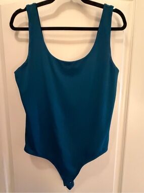 Express Deep Teal Scoop One-Piece Swimsuit